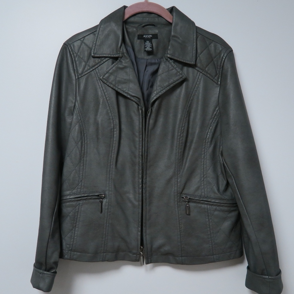 🌿SALE🌿 Alfani Faux Leather Jacket